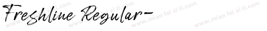 Freshline Regular字体转换
